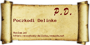 Poczkodi Delinke névjegykártya